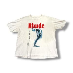 Rhude God Help Me Tee ‘White’ SS22 | Size SMALL